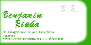 benjamin ripka business card